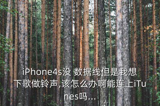 iPhone4s沒(méi) 數(shù)據(jù)線(xiàn)但是我想下歌做鈴聲,該怎么辦啊能連上iTunes嗎...