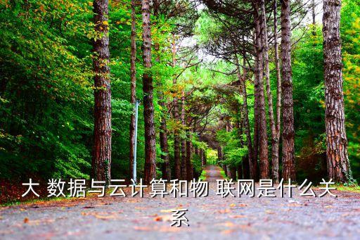 大 數(shù)據(jù)與云計算和物 聯(lián)網(wǎng)是什么關系