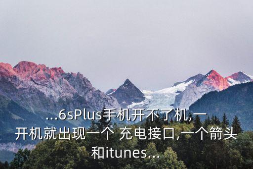 ...6sPlus手機開不了機,一開機就出現(xiàn)一個 充電接口,一個箭頭和itunes...