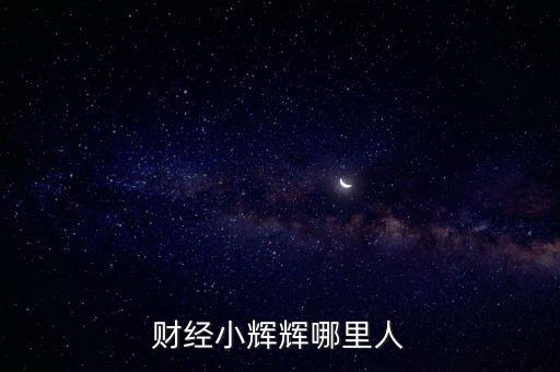 財經(jīng)小輝輝哪里人