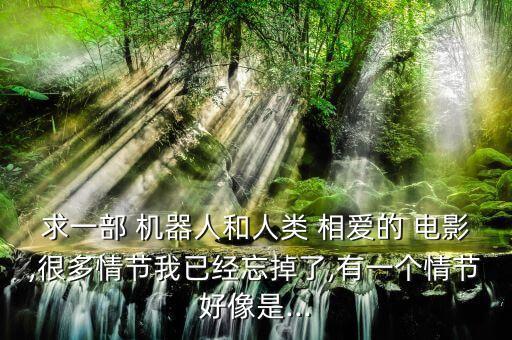 兩點機器人最后相愛的電影,機器人與人類相愛的電影 高分