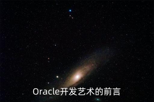 Oracle開發(fā)藝術(shù)的前言