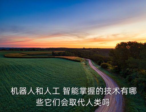  機器人和人工 智能掌握的技術(shù)有哪些它們會取代人類嗎