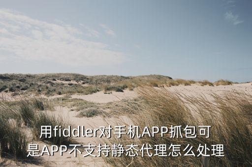用fiddler對(duì)手機(jī)APP抓包可是APP不支持靜態(tài)代理怎么處理