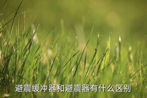 避震緩沖器和避震器有什么區(qū)別