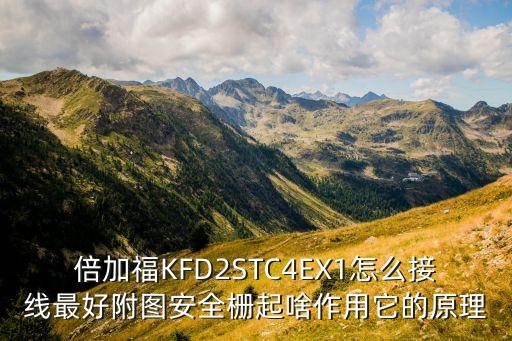 安全柵的作用，倍加福KFD2STC4EX1怎么接線最好附圖安全柵起啥作用它的原理