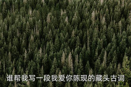 誰幫我寫一段我愛你陳現(xiàn)的藏頭古詞