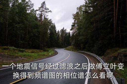 一個地震信號經(jīng)過濾波之后做傅立葉變換得到頻譜圖的相位譜怎么看啊