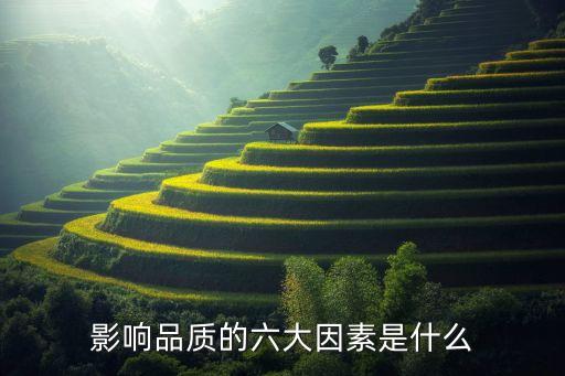 品質(zhì)因素，影響品質(zhì)的六大因素是什么