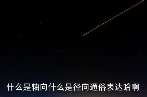 軸向和徑向怎么區(qū)分，回轉(zhuǎn)支承的軸向力徑向力是怎么區(qū)分的