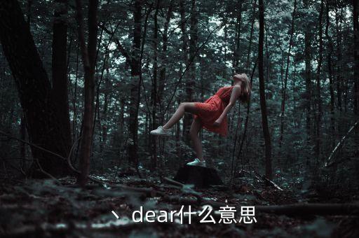 丶 dear什么意思