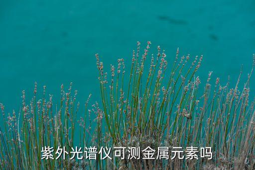 紫外光譜儀可測金屬元素嗎