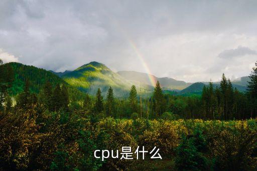 cpu什么意思，CPU是什么啊