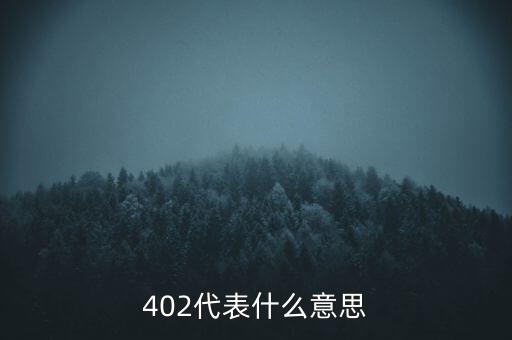 402代表什么意思