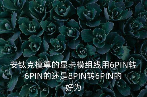 安鈦克模尊的顯卡模組線用6PIN轉(zhuǎn)6PIN的還是8PIN轉(zhuǎn)6PIN的好為