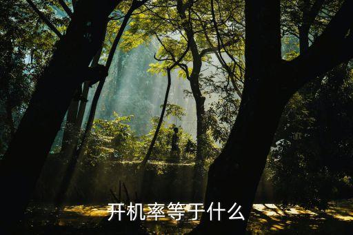 開(kāi)機(jī)率等于什么