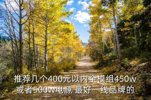 模組電源，推薦幾個400元以內(nèi)全模組450w或者500w電源 最好一線品牌的
