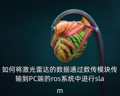 如何將激光雷達的數(shù)據(jù)通過數(shù)傳模塊傳輸?shù)絇C端的ros系統(tǒng)中進行slam