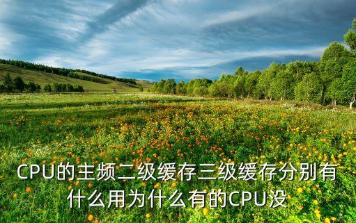 主頻是什么，手機(jī)的CPU頻率是什么意思