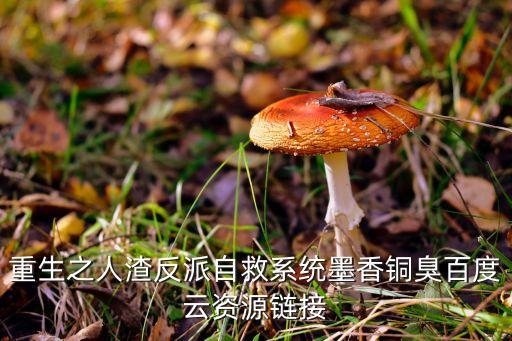 PSIP，重生之人渣反派自救系統(tǒng)墨香銅臭百度云資源鏈接