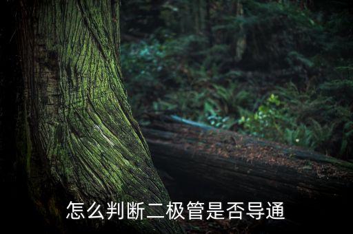 二極管導通，怎么判斷二極管是否導通