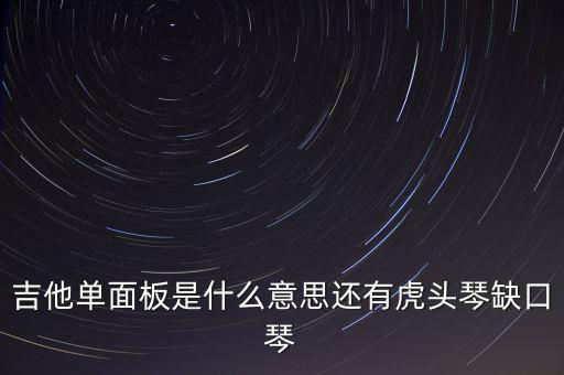 吉他單面板是什么意思還有虎頭琴缺口琴