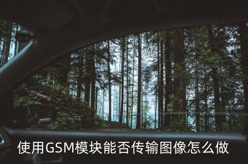 使用GSM模塊能否傳輸圖像怎么做