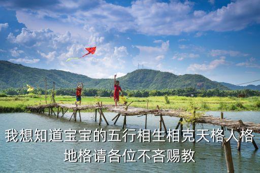 我想知道寶寶的五行相生相克天格人格地格請(qǐng)各位不吝賜教