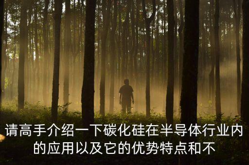 請高手介紹一下碳化硅在半導(dǎo)體行業(yè)內(nèi)的應(yīng)用以及它的優(yōu)勢特點(diǎn)和不