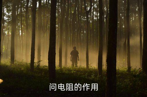 問電阻的作用