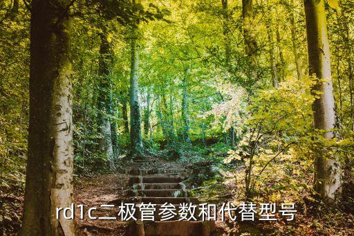 rd1c二極管參數(shù)和代替型號