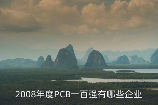 pcb行業(yè)龍頭，2008年度PCB一百強有哪些企業(yè)