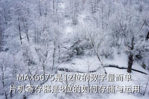 MAX6675是12位的數字量而單片機寄存器是8位的如何存儲與運用