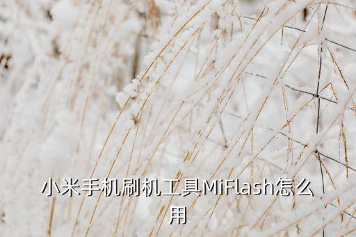 小米手機(jī)刷機(jī)工具M(jìn)iFlash怎么用