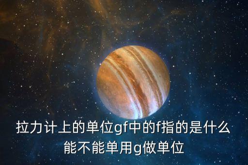 拉力計(jì)上的單位gf中的f指的是什么能不能單用g做單位