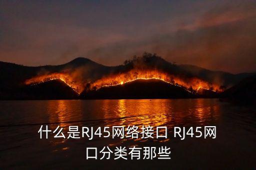 什么是RJ45網(wǎng)絡(luò)接口 RJ45網(wǎng)口分類有那些