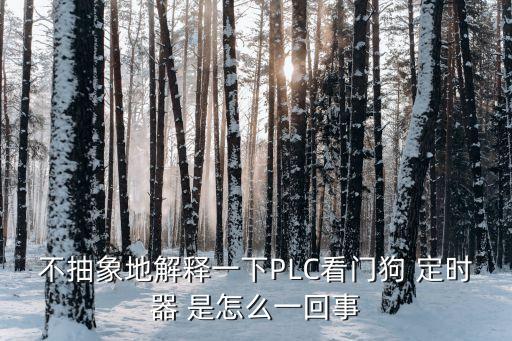 不抽象地解釋一下PLC看門狗 定時器 是怎么一回事