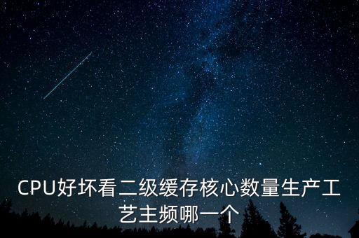 CPU好壞看二級緩存核心數量生產工藝主頻哪一個