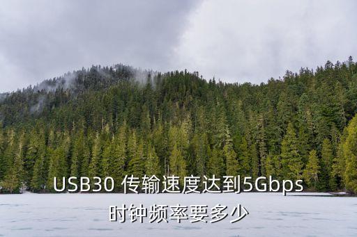 USB30 傳輸速度達(dá)到5Gbps時(shí)鐘頻率要多少