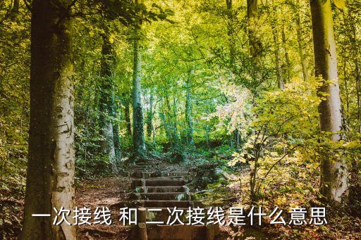 一次接線，工廠里的一次接線做些什么是單純的接線還是有其他要做的  搜