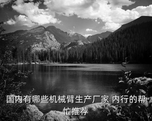 國內(nèi)有哪些機(jī)械臂生產(chǎn)廠家 內(nèi)行的幫忙推薦