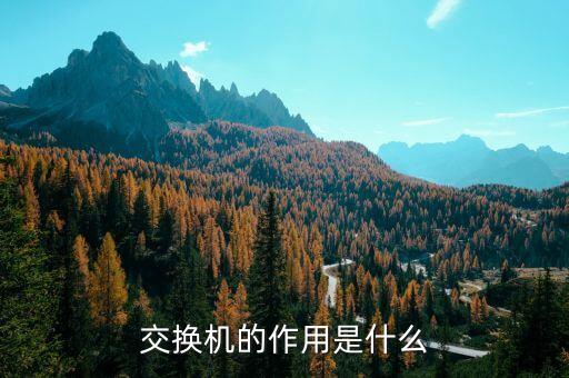 交換機(jī)的作用是什么