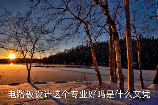 電路板設(shè)計這個專業(yè)好嗎是什么文憑