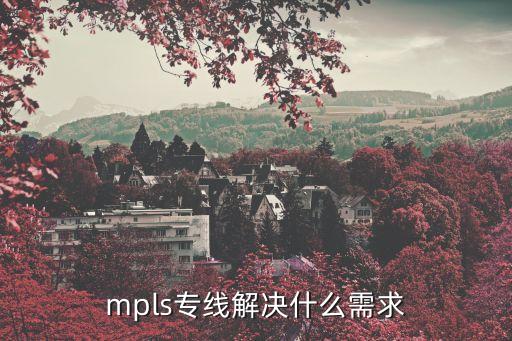 mpls專線解決什么需求