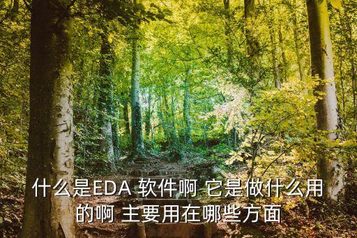 eda工具，目前主流的EDA設計工具是