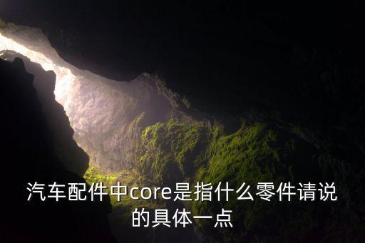 汽車配件中core是指什么零件請說的具體一點(diǎn)