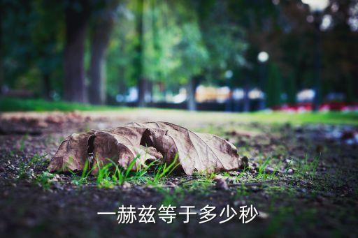 一赫茲等于多少秒