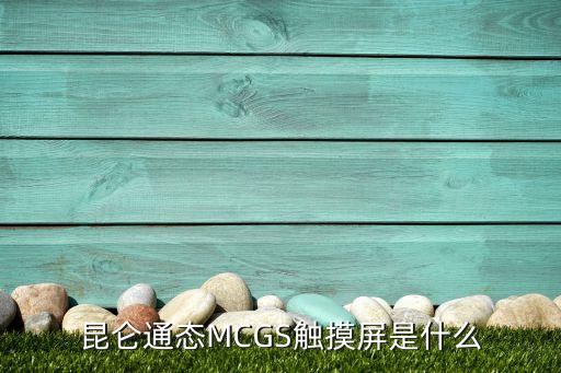 昆侖通態(tài)MCGS觸摸屏是什么