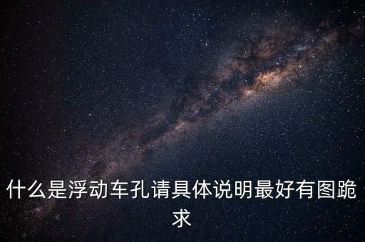 什么是浮動(dòng)車孔請(qǐng)具體說明最好有圖跪求