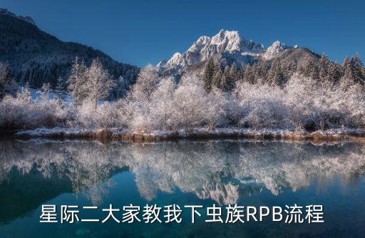 星際二大家教我下蟲族RPB流程